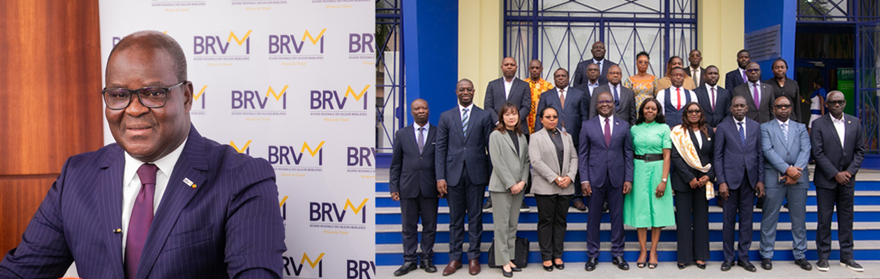 Conférence de presse de présentation du bilan 2025 de la BRVM à Abidjan